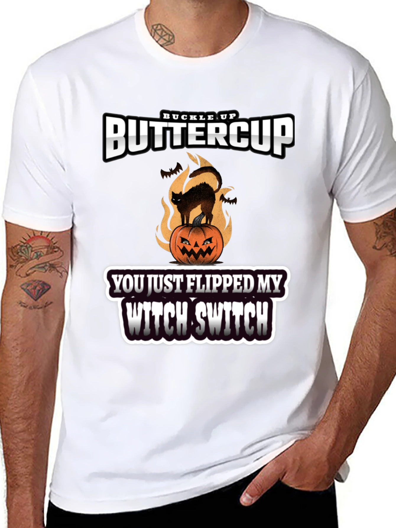 Buckle Up Buttercup Witch Switch T-Shirt