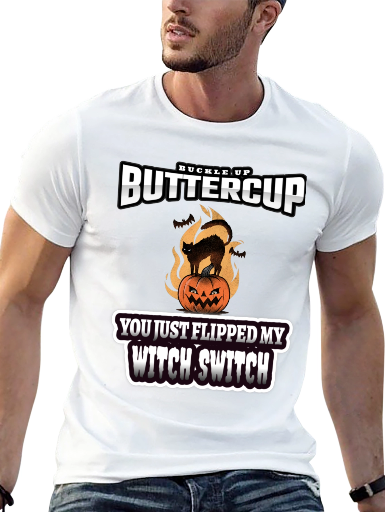 Buckle Up Buttercup Witch Switch T-Shirt