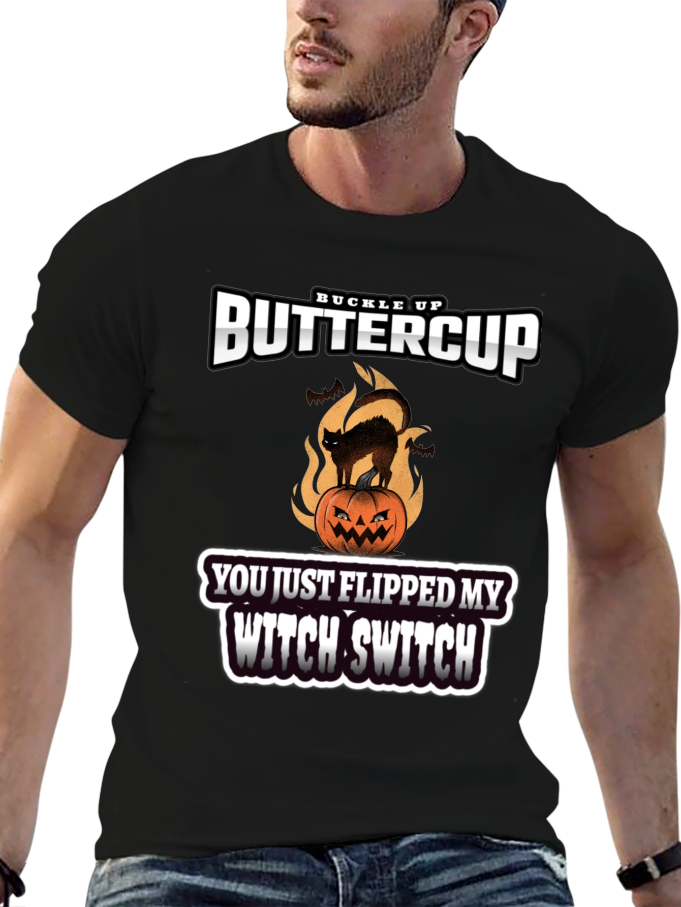 Buckle Up Buttercup Witch Switch T-Shirt