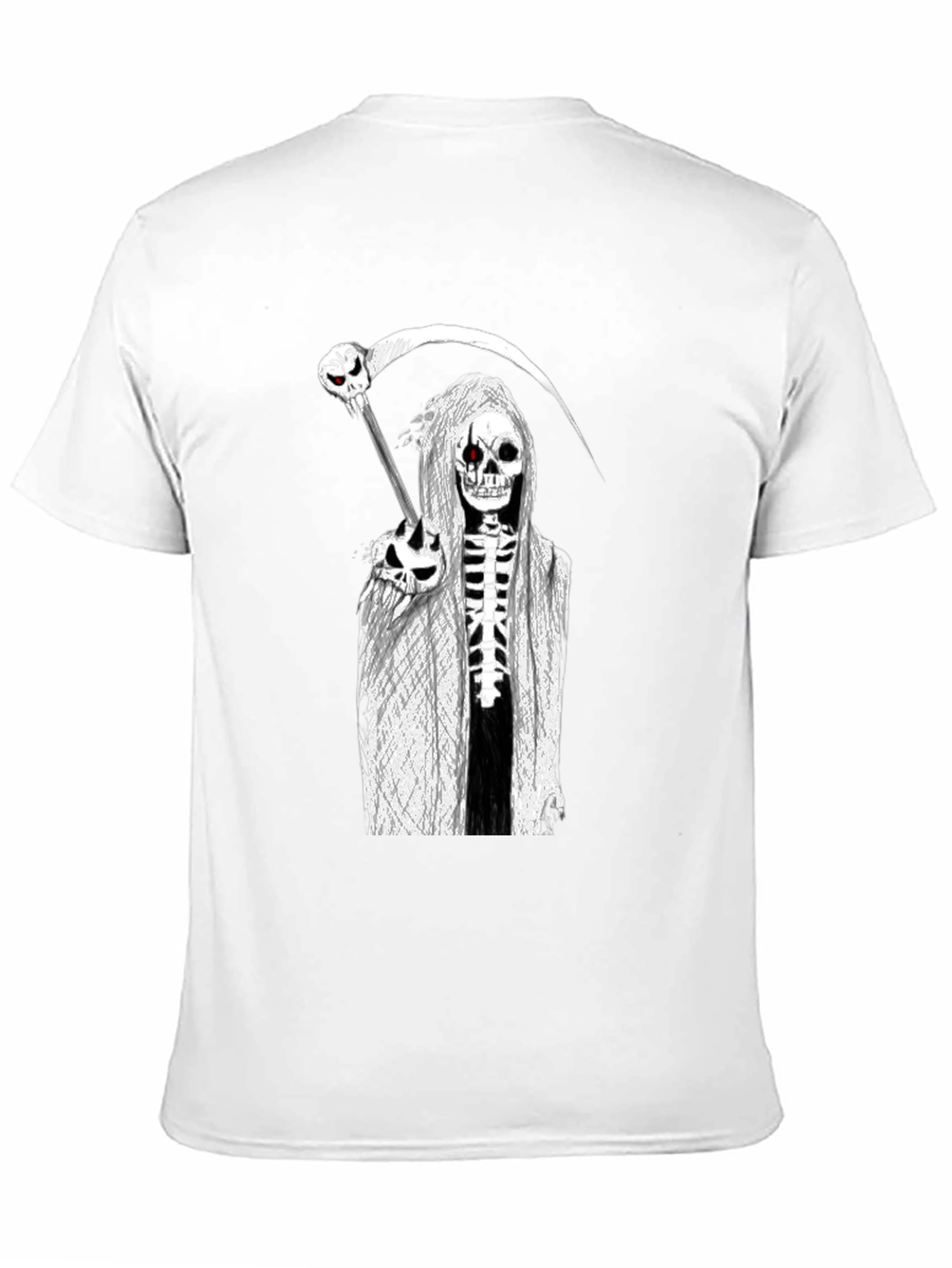 Grim Reaper Graphic Tee - Death Skull Design