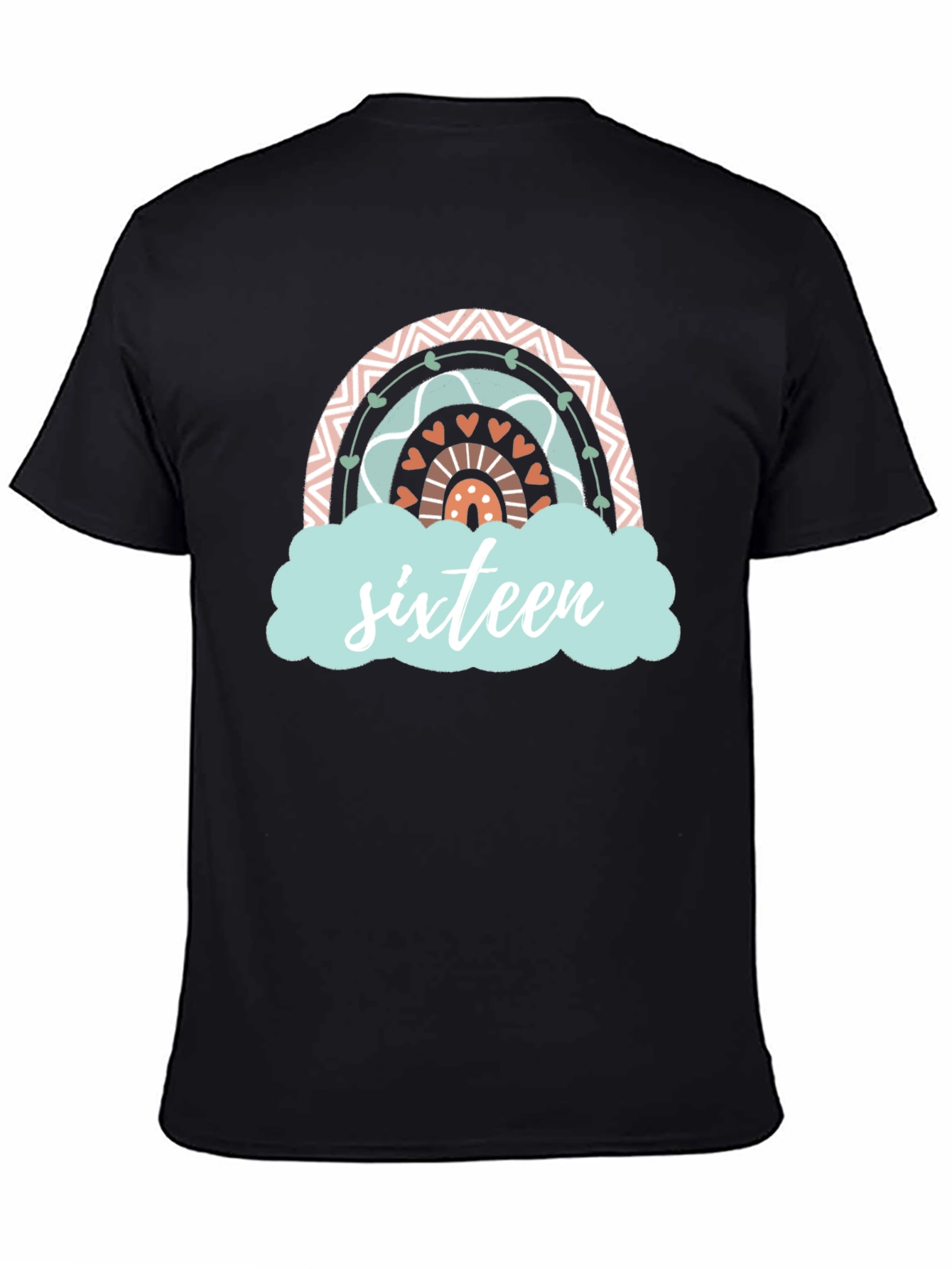 Sweet Sixteen Rainbow Graphic T-Shirt