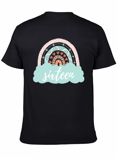 Sweet Sixteen Rainbow Graphic T-Shirt