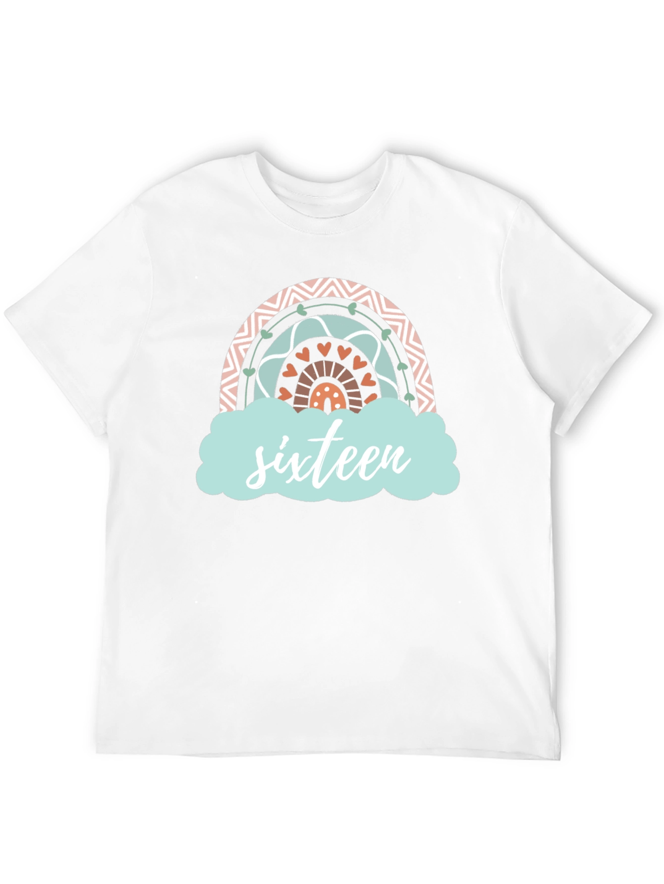 Sweet Sixteen Rainbow Graphic T-Shirt