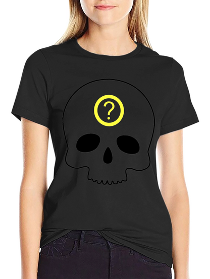 Skull Question Mark T-Shirt - Mystery & Style