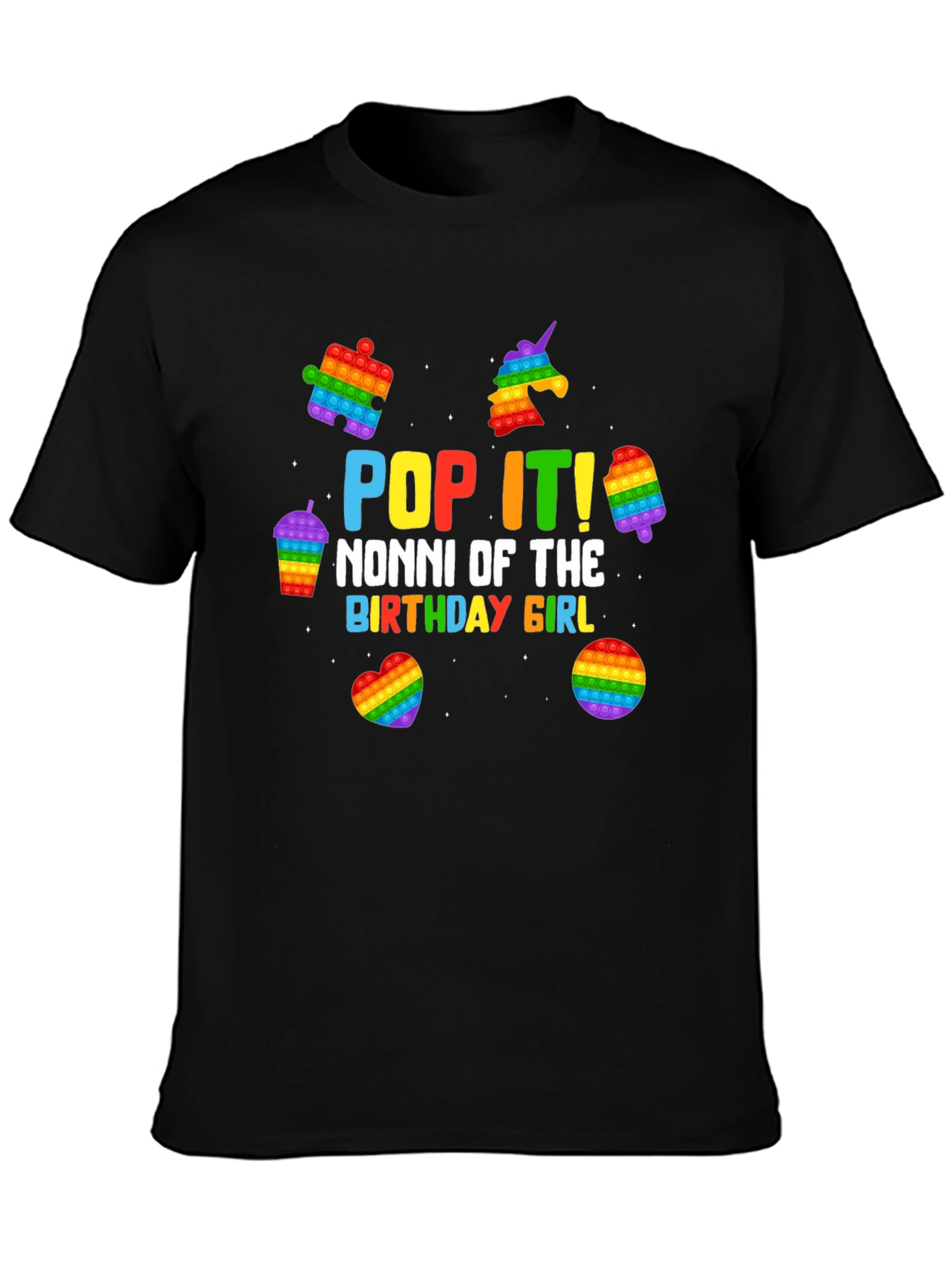 Pop It Nonni Birthday Girl T-Shirt