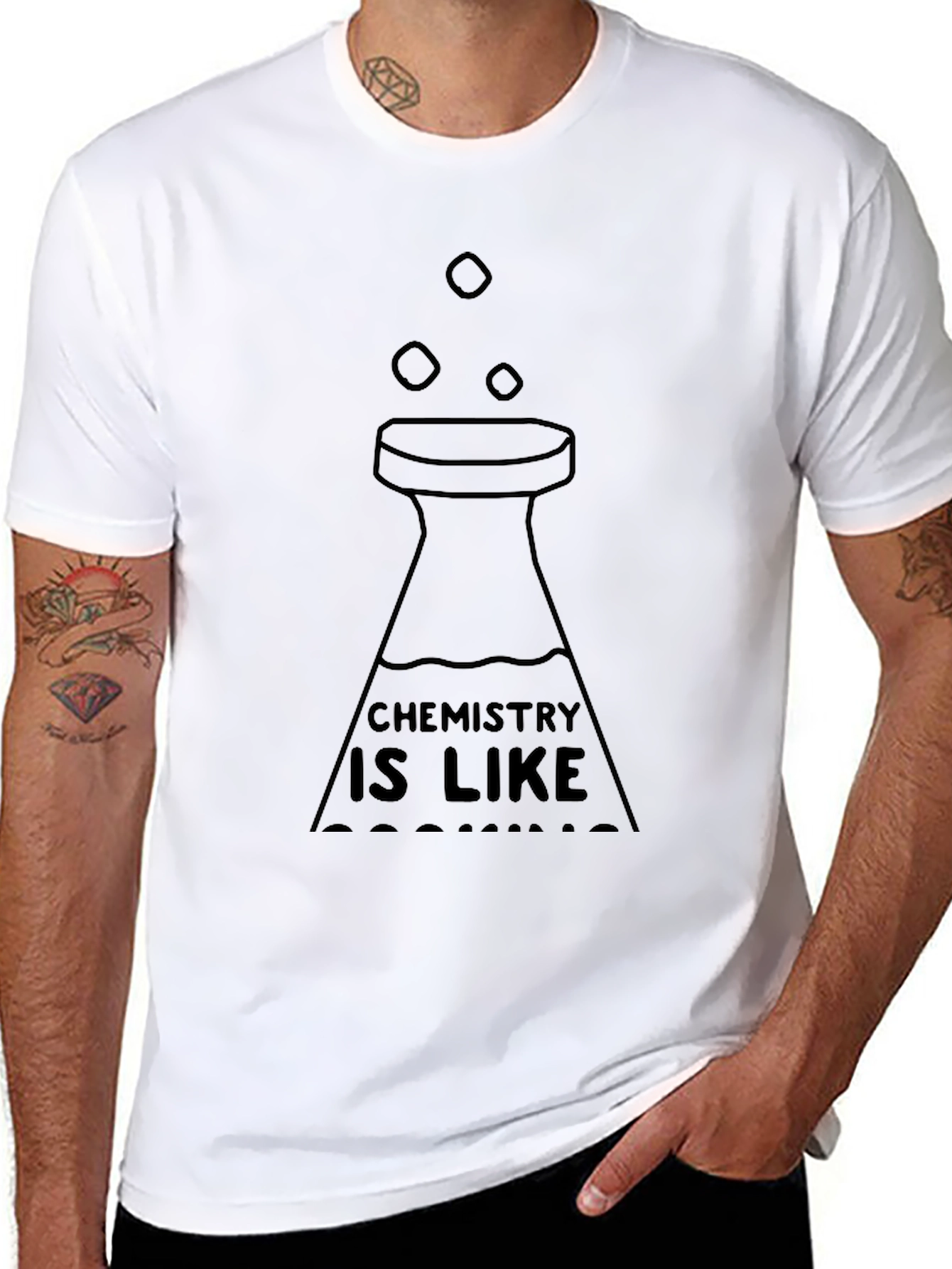 Chemistry T-Shirt: Chemistry Is Like Cooking Graphic Tee