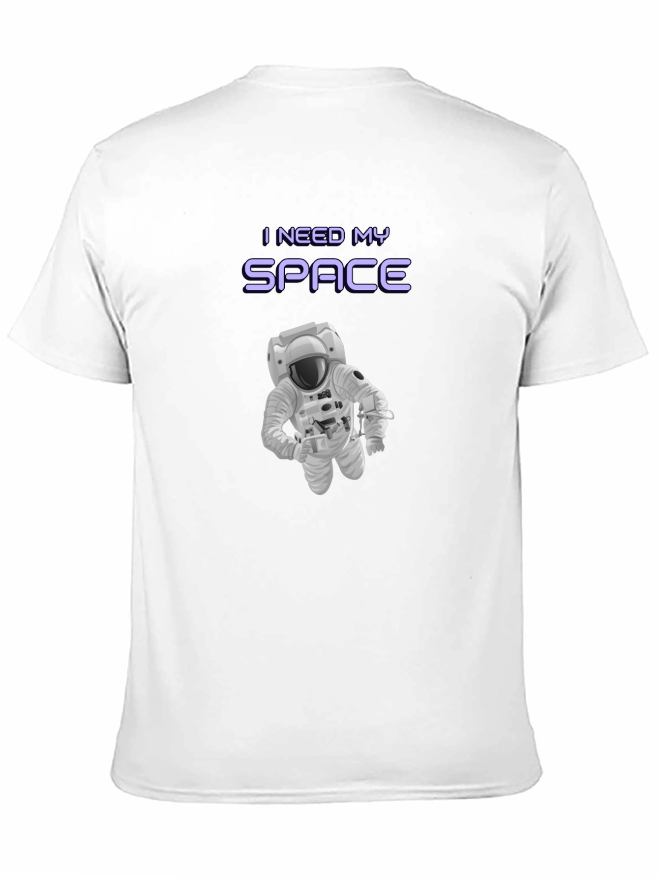 I Need My Space Graphic T-Shirt - Astronaut Design