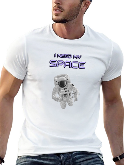 I Need My Space Graphic T-Shirt - Astronaut Design