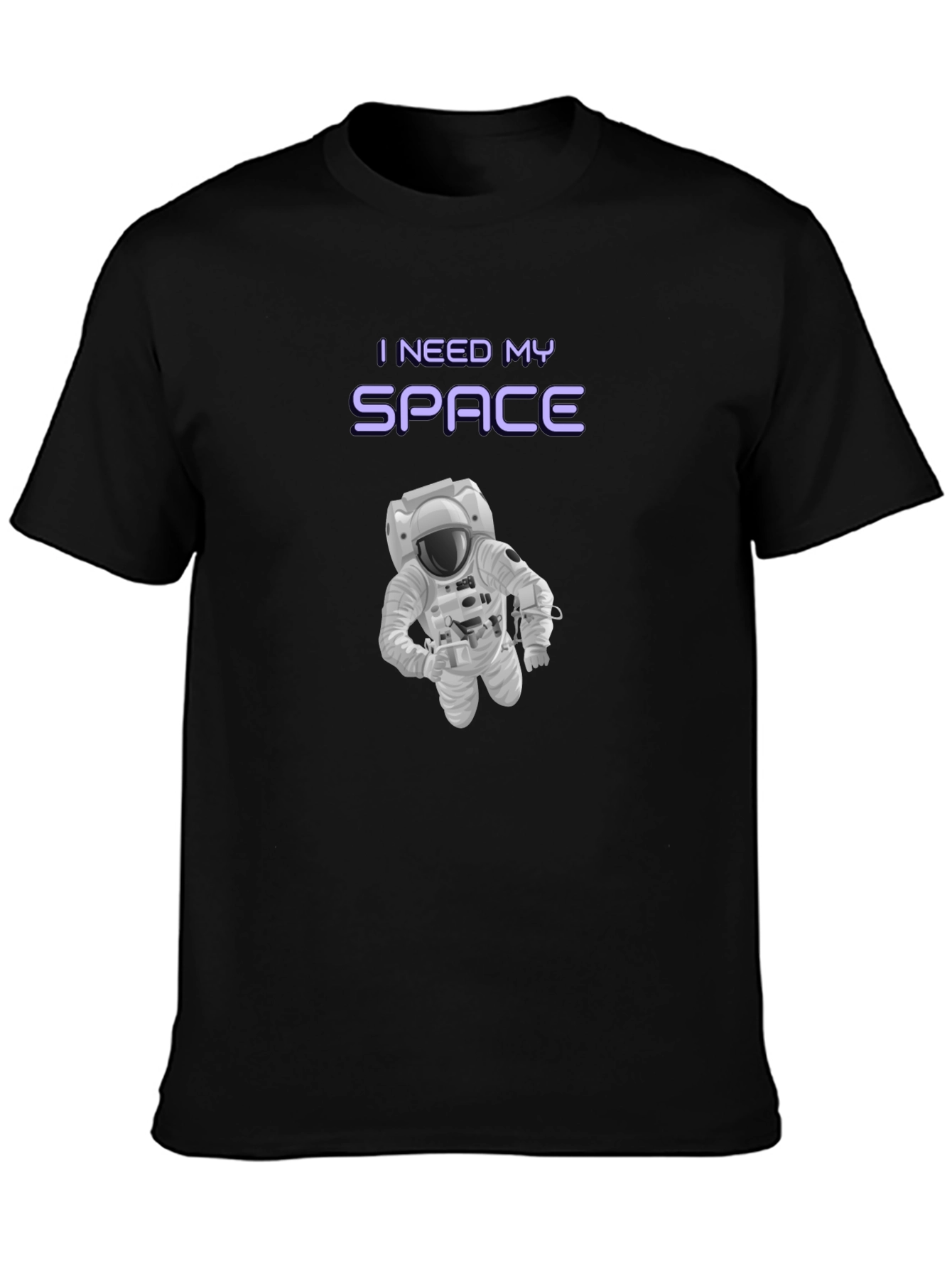 I Need My Space Graphic T-Shirt - Astronaut Design