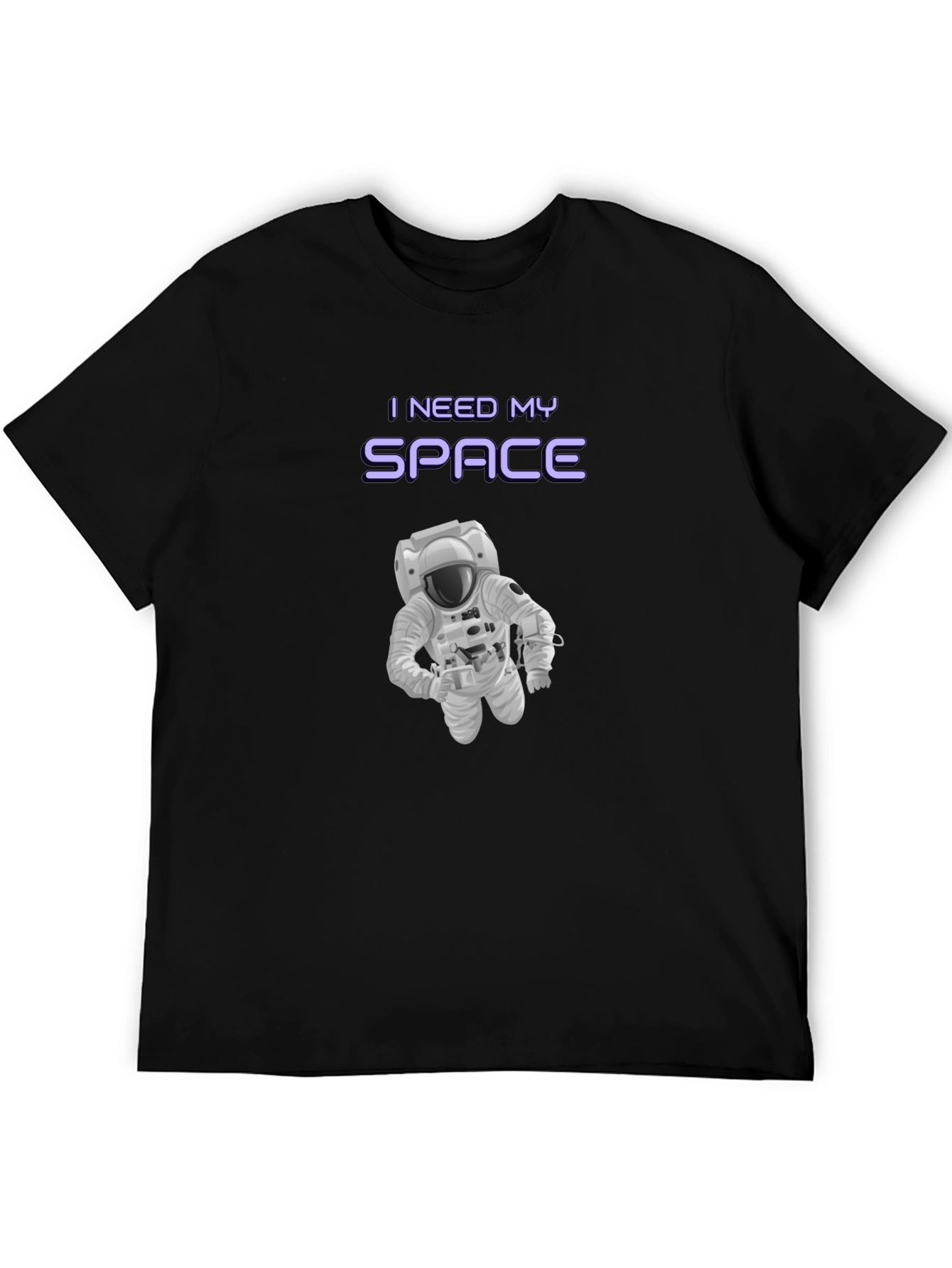 I Need My Space Graphic T-Shirt - Astronaut Design