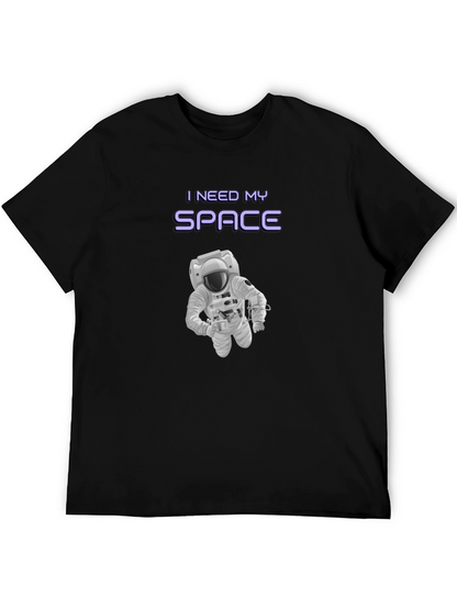 I Need My Space Graphic T-Shirt - Astronaut Design