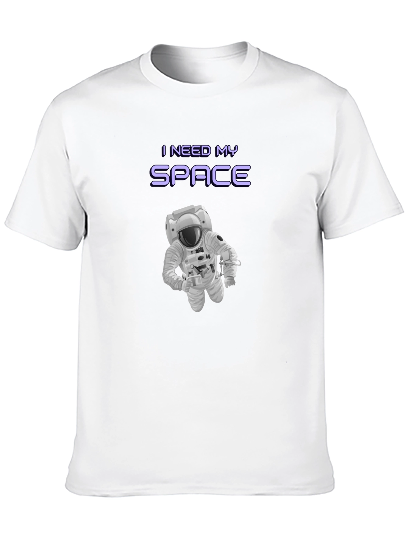 I Need My Space Graphic T-Shirt - Astronaut Design