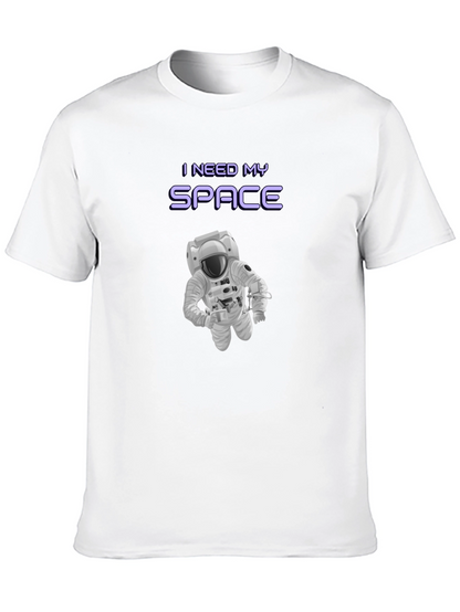 I Need My Space Graphic T-Shirt - Astronaut Design