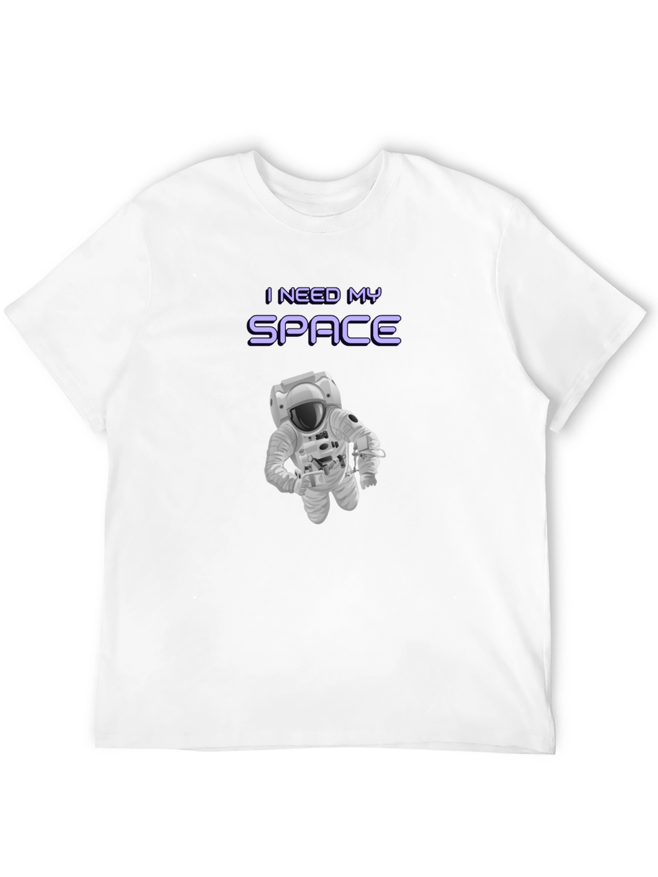 I Need My Space Graphic T-Shirt - Astronaut Design