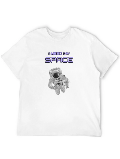 I Need My Space Graphic T-Shirt - Astronaut Design