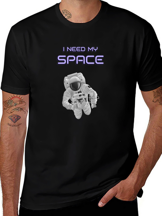 I Need My Space Graphic T-Shirt - Astronaut Design