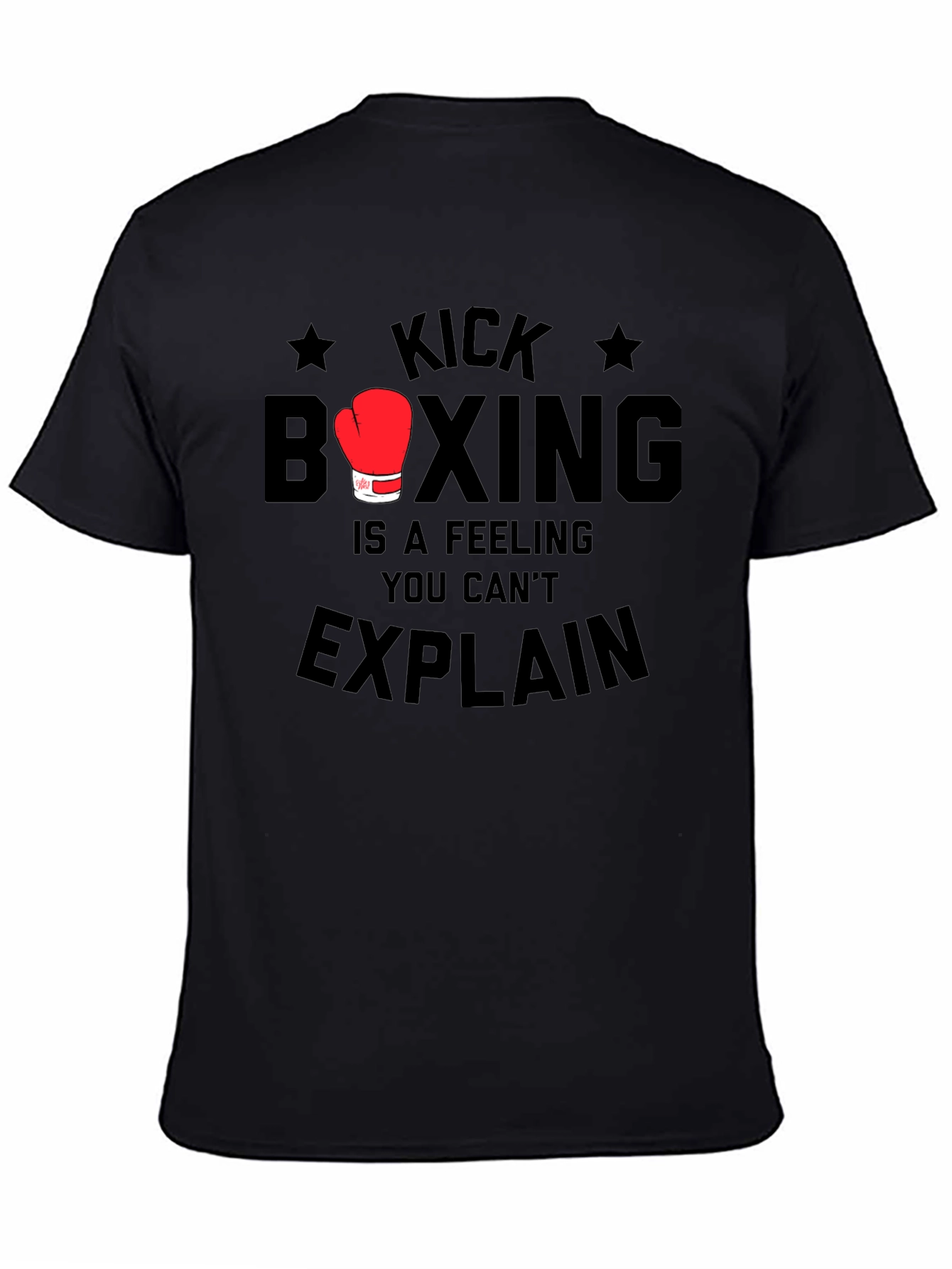 Kick Boxing Feeling Mens Black T-Shirt