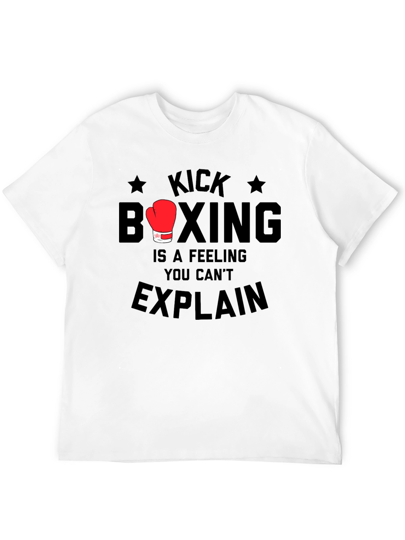 Kick Boxing Feeling Mens Black T-Shirt