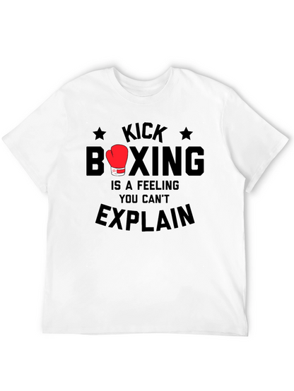 Kick Boxing Feeling Mens Black T-Shirt