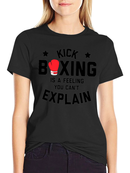 Kick Boxing Feeling Mens Black T-Shirt