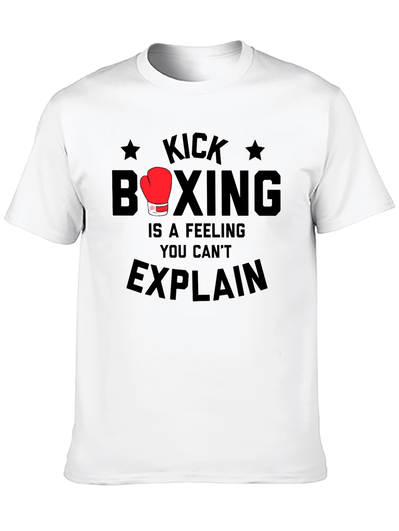 Kick Boxing Feeling Mens Black T-Shirt