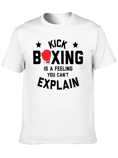 Kick Boxing Feeling Mens Black T-Shirt