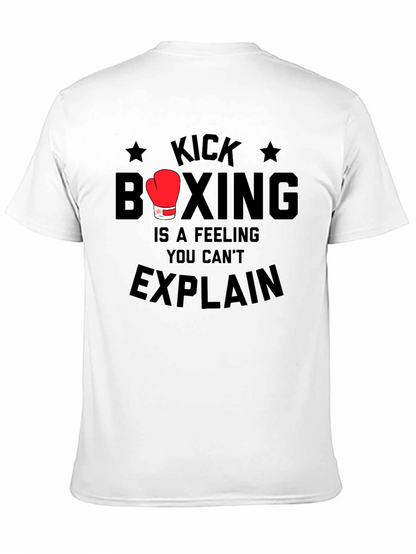 Kick Boxing Feeling Mens Black T-Shirt