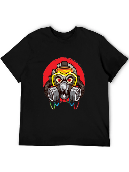 Gas Mask Graphic T-Shirt - Cool Streetwear Style