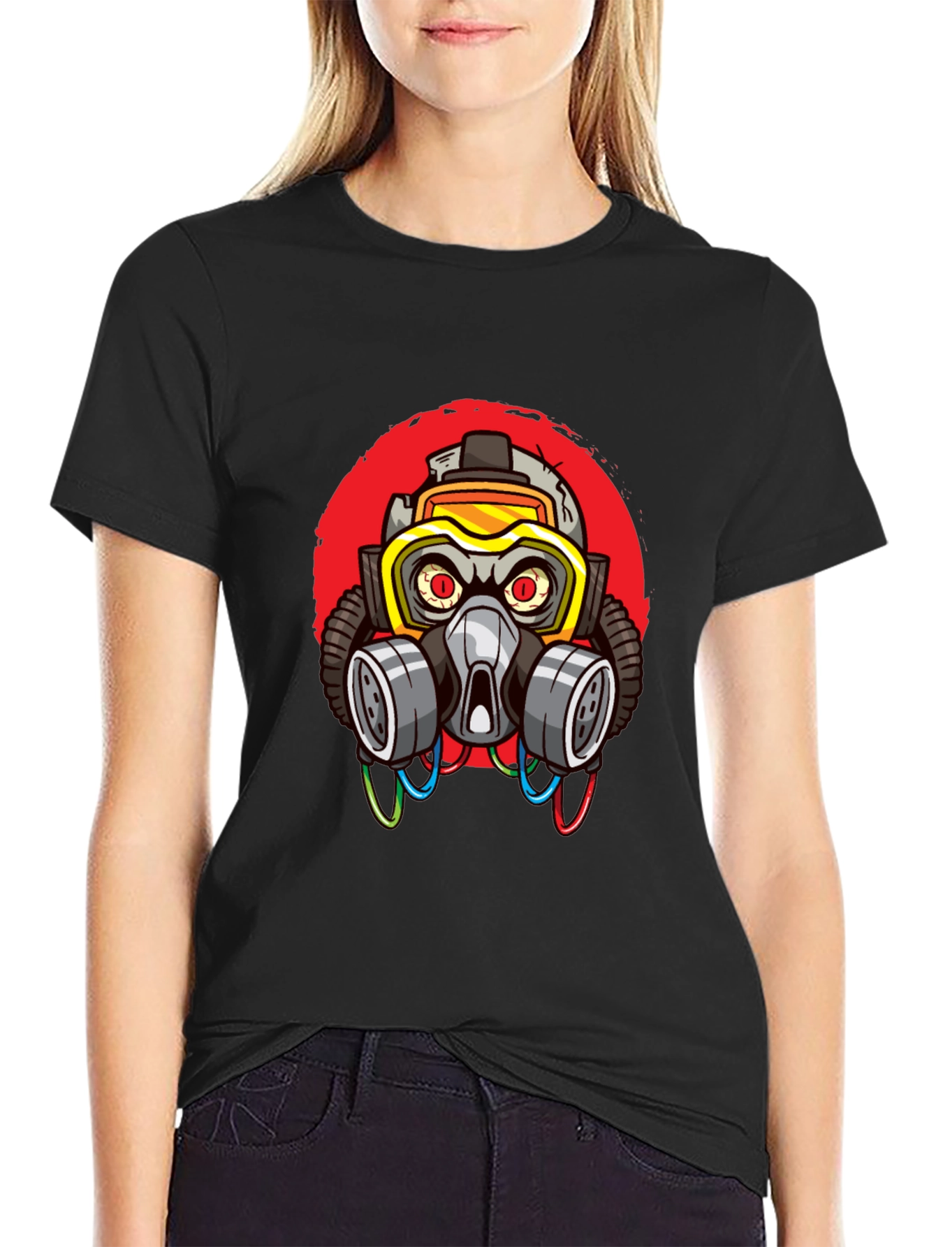 Gas Mask Graphic T-Shirt - Cool Streetwear Style