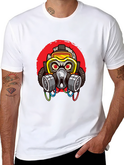 Gas Mask Graphic T-Shirt - Cool Streetwear Style