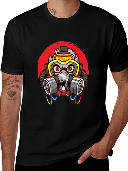 Gas Mask Graphic T-Shirt - Cool Streetwear Style