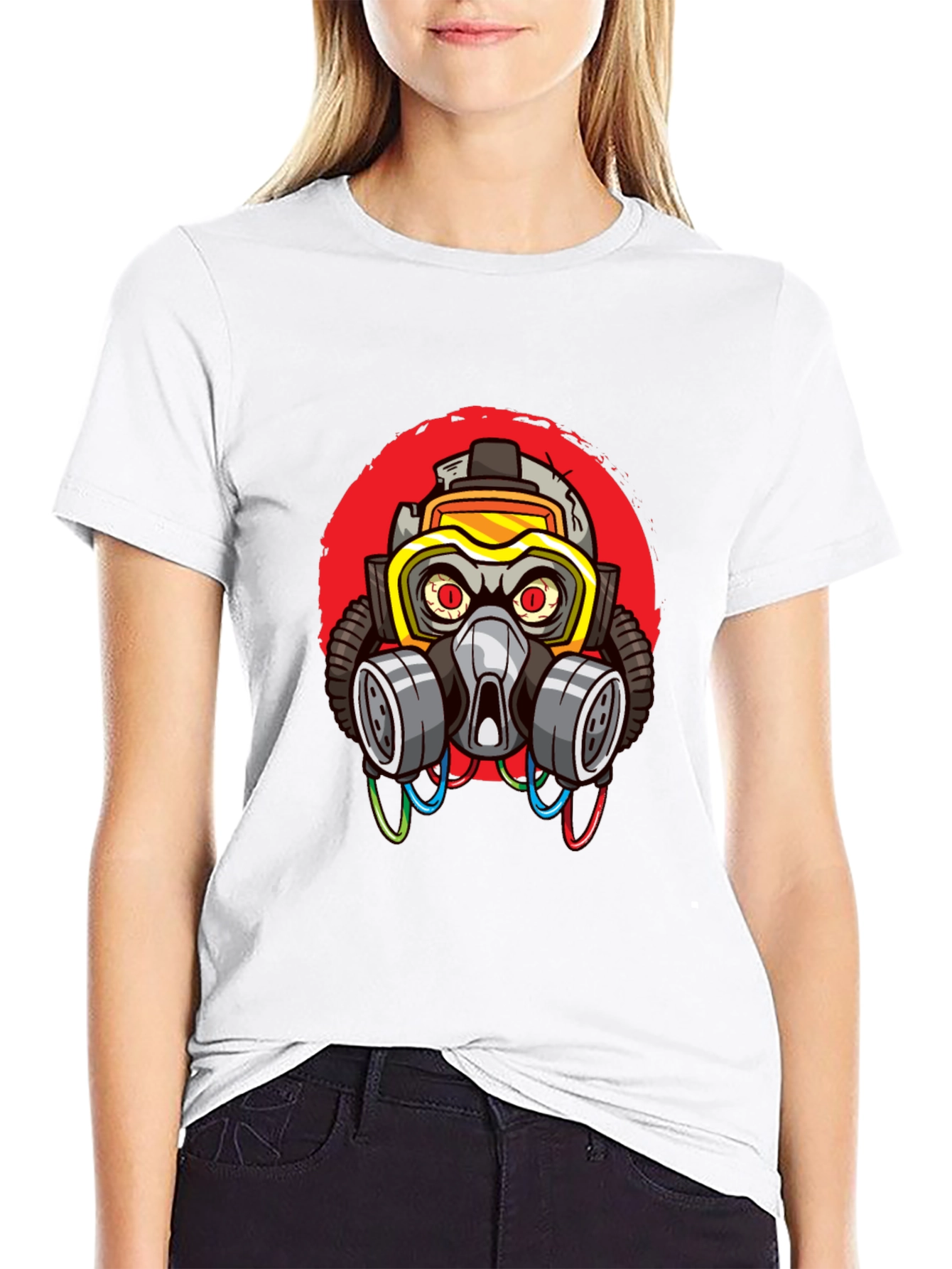 Gas Mask Graphic T-Shirt - Cool Streetwear Style
