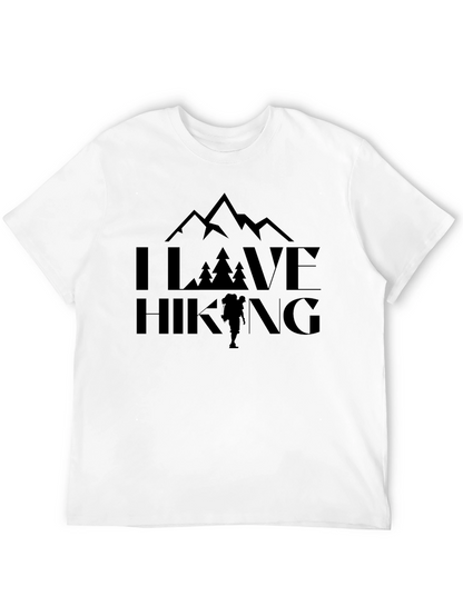 I Love Hiking Black Graphic Tee