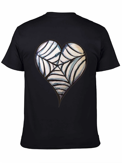 Heart Spiderweb Tee - Gothic Style