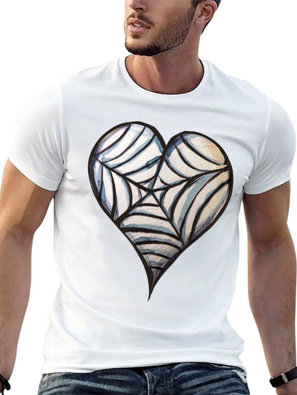 Heart Spiderweb Tee - Gothic Style