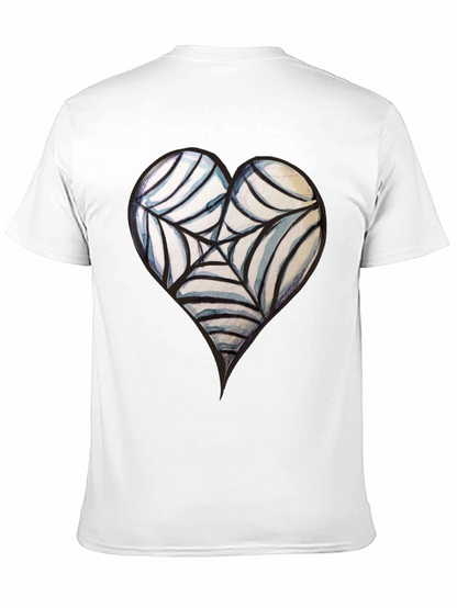 Heart Spiderweb Tee - Gothic Style