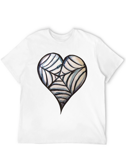 Heart Spiderweb Tee - Gothic Style