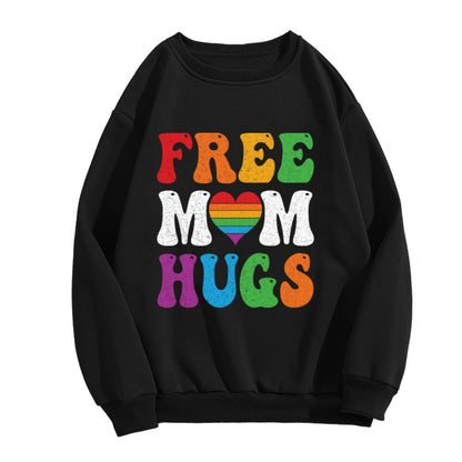 Rainbow Pride "Free Mom Hugs" Inclusive Crewneck