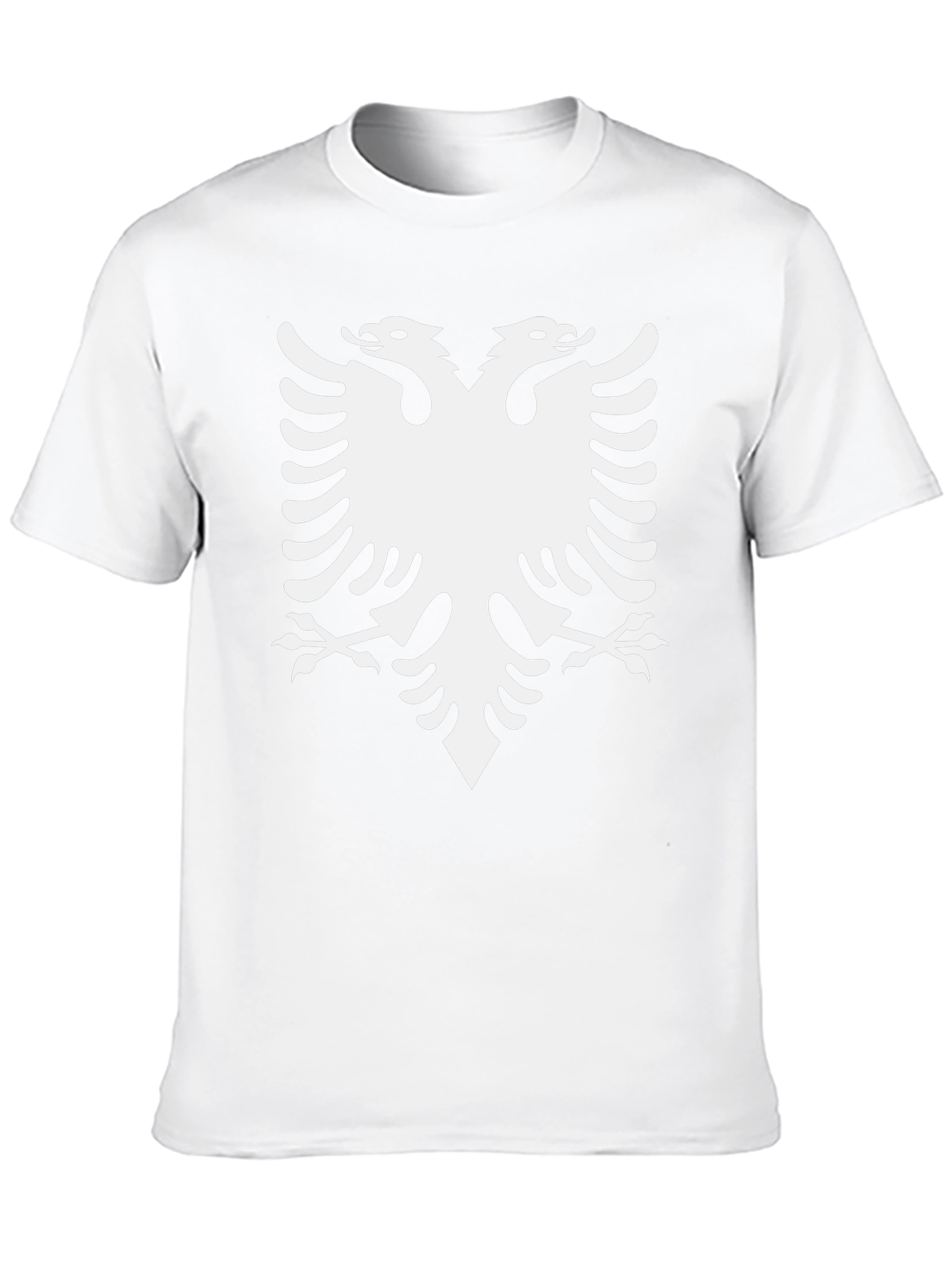 Albanian Eagle Graphic Tee - Black Cotton T-Shirt