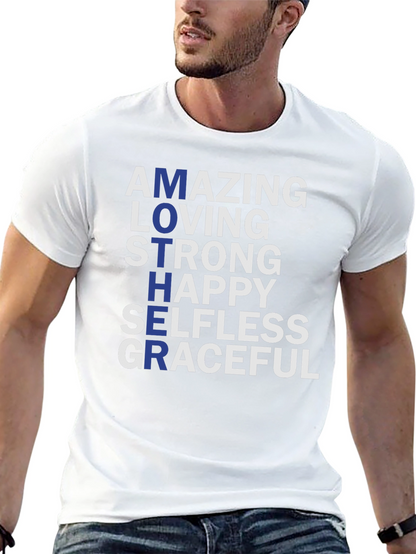 Amazing Mother Graphic T-Shirt - Strong Loving Graceful