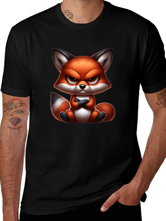 Grumpy Fox Graphic Tee - Mens Black T-Shirt