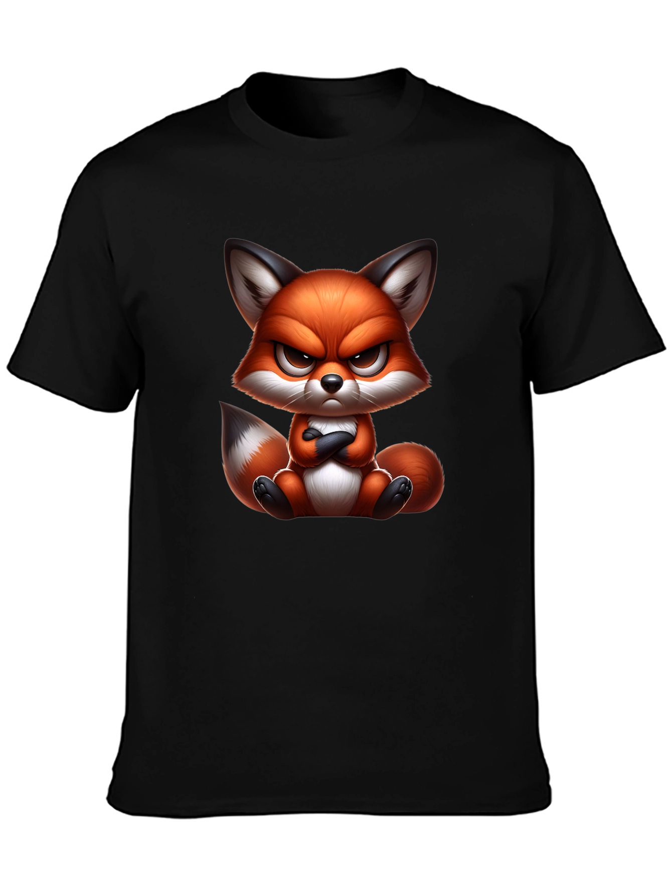 Grumpy Fox Graphic Tee - Mens Black T-Shirt