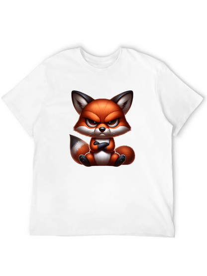 Grumpy Fox Graphic Tee - Mens Black T-Shirt