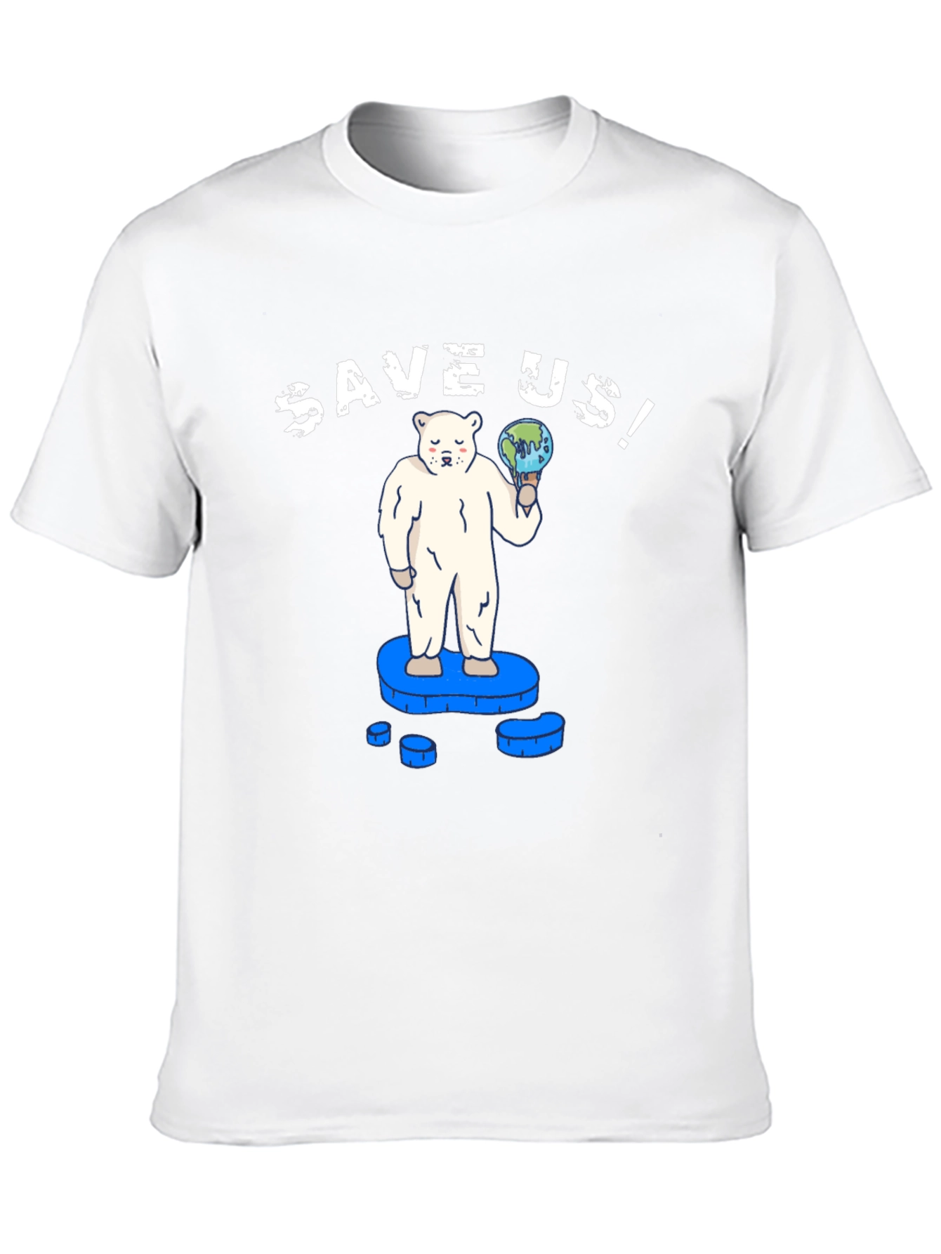 Save Us! Graphic Tee - Global Warming Awareness T-Shirt
