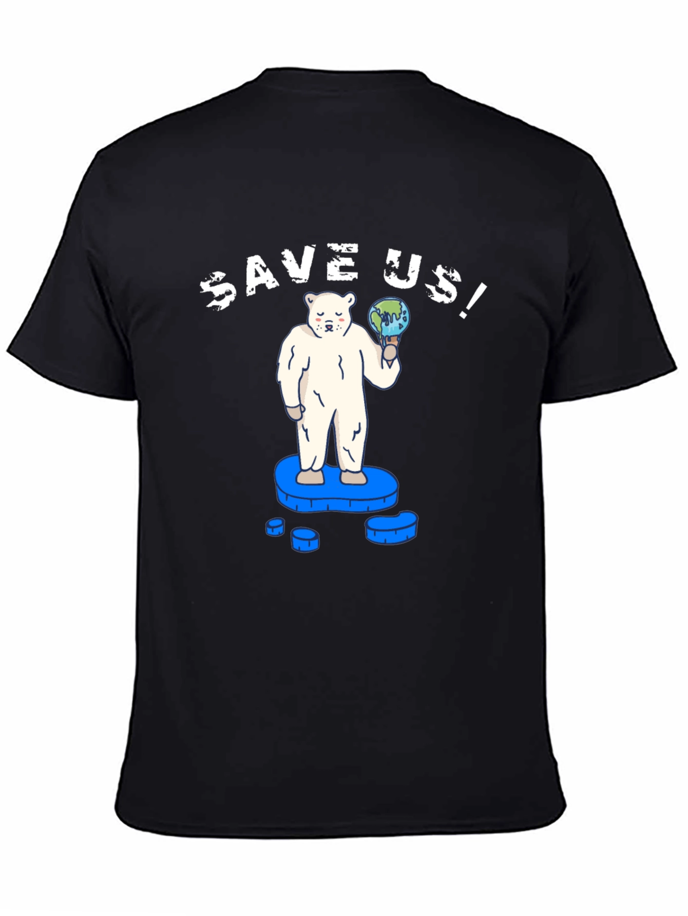 Save Us! Graphic Tee - Global Warming Awareness T-Shirt