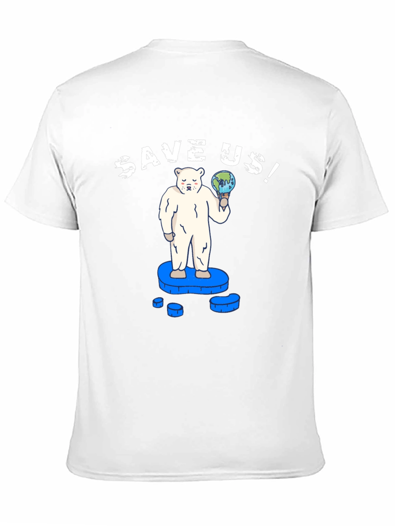 Save Us! Graphic Tee - Global Warming Awareness T-Shirt