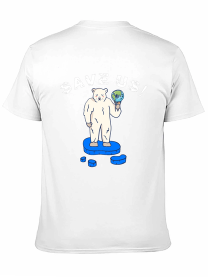 Save Us! Graphic Tee - Global Warming Awareness T-Shirt