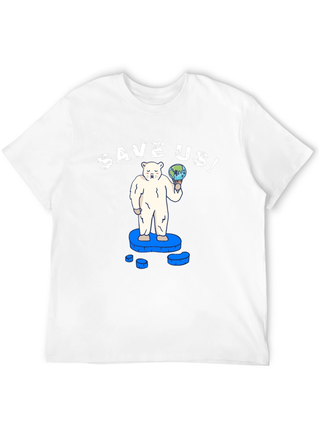 Save Us! Graphic Tee - Global Warming Awareness T-Shirt