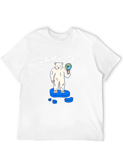 Save Us! Graphic Tee - Global Warming Awareness T-Shirt