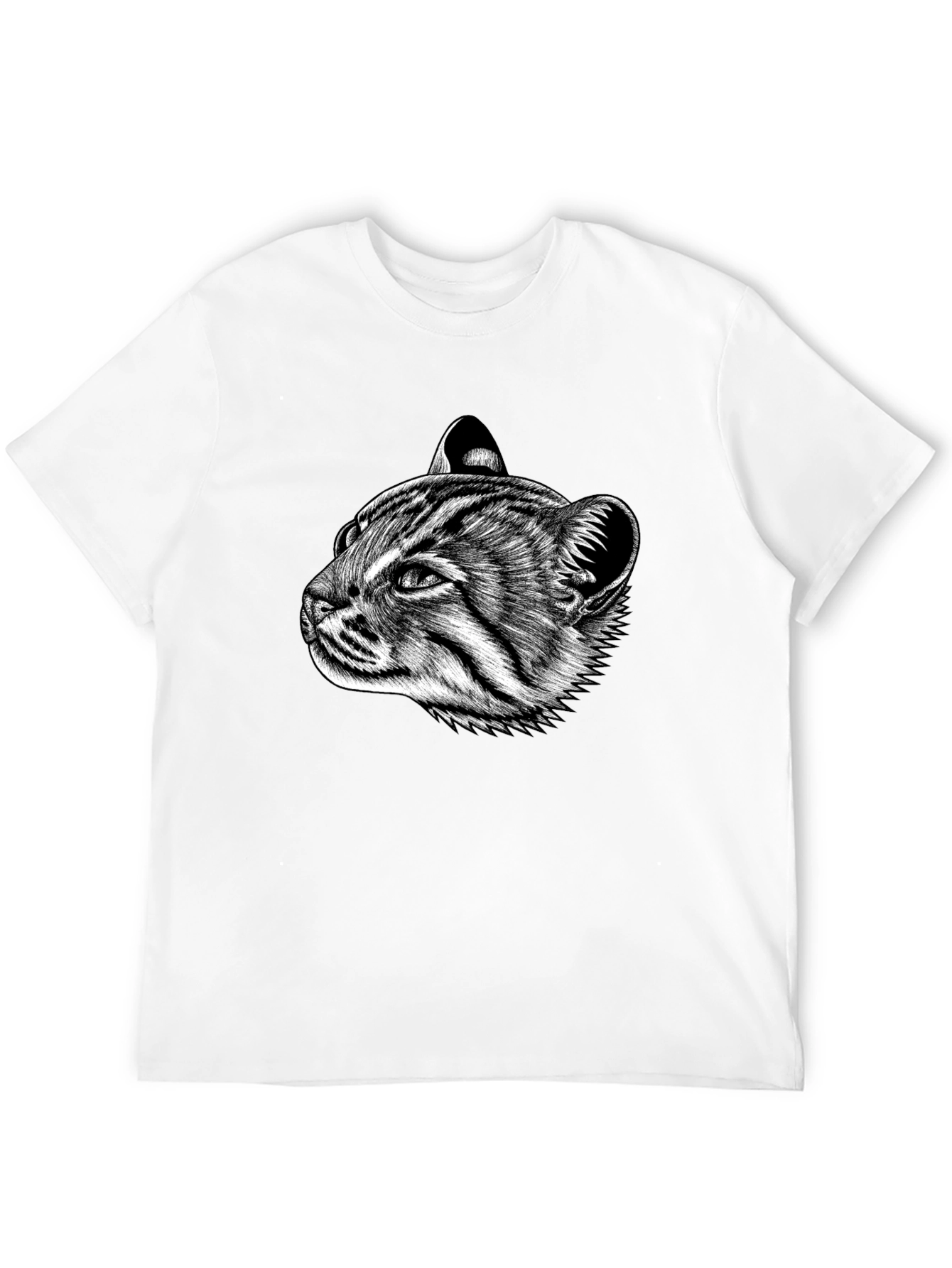 Cat Portrait Graphic T-Shirt